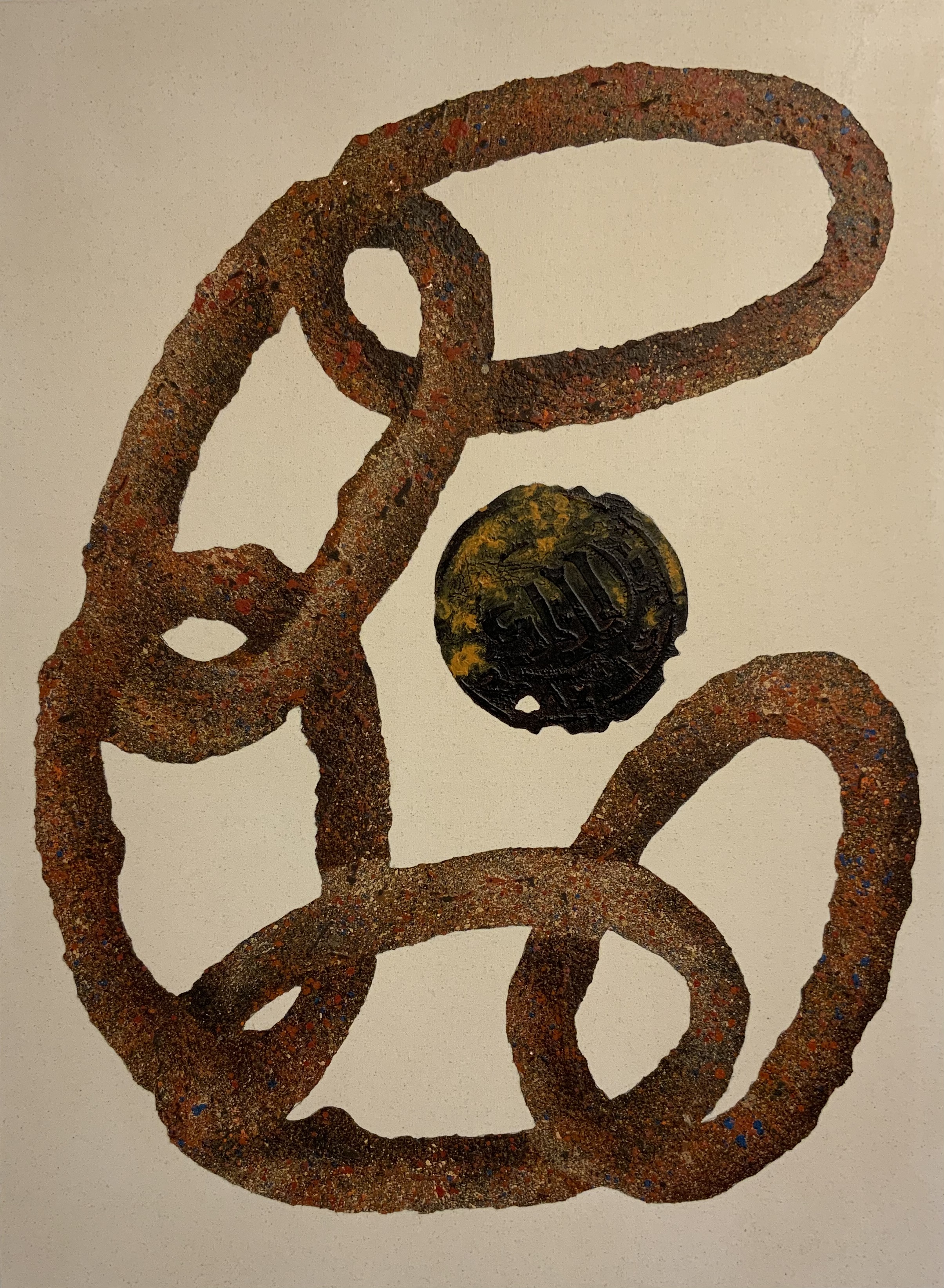 Painting of a sherd of pottery from the Lincolnshire Series